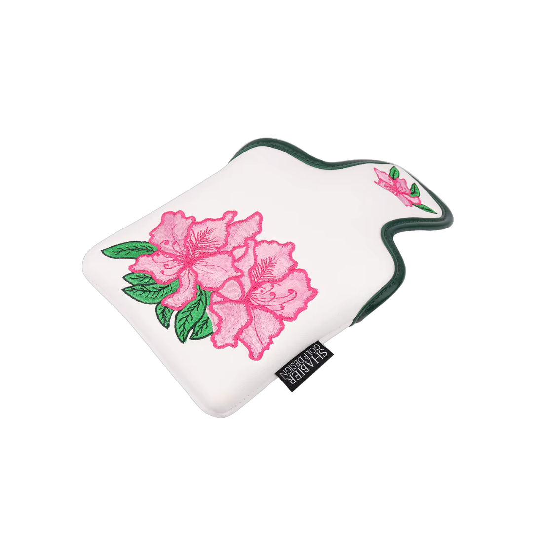 Azalea Bloom (White) - Mallet Putter Cover