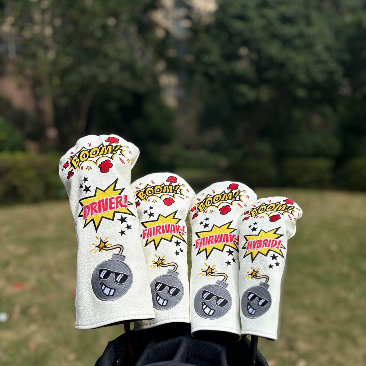 Boom Stick (White) Headcover